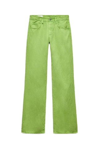 Pantalon wide legs - Vert clair