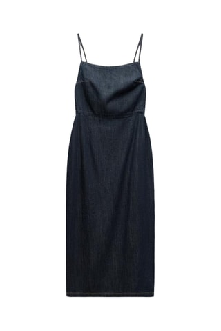 Robe midi en jean - Bleu pétrole