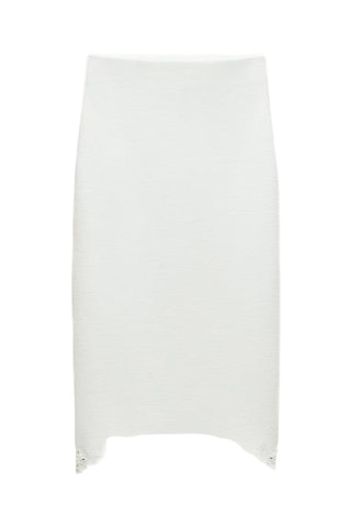 Jupe midi - Blanc