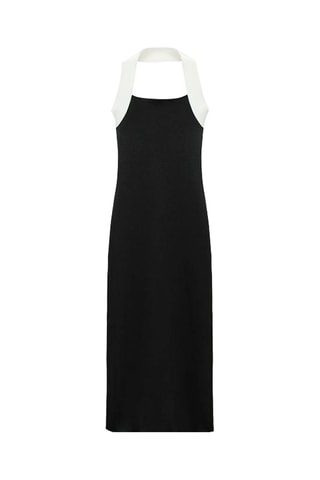 Robe midi - Noir et blanc