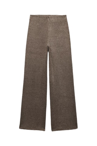 Pantalon large - Marron