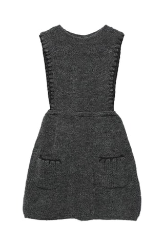 Robe-salopette - Gris foncé chiné