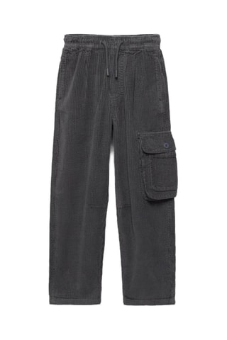 Pantalon cargo en velours - Gris
