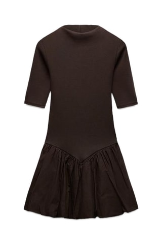 Robe taille basse - Marron