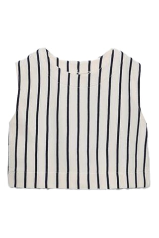 T-shirt - Blanc et bleu marine