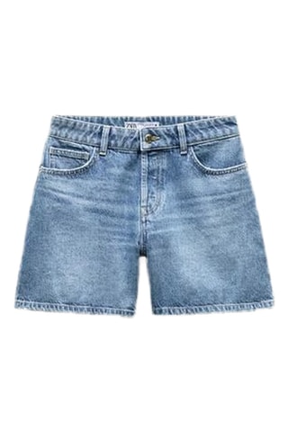 Short loose en jean - Bleu