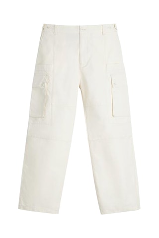 Pantalon cargo - Blanc