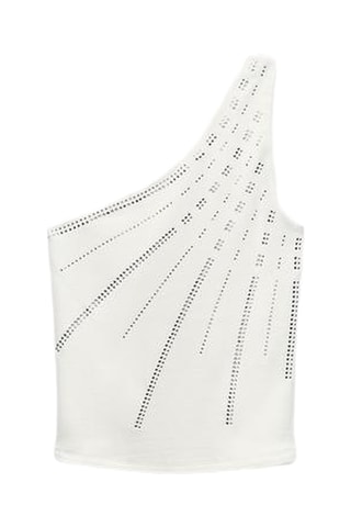 Top asymétrique - Blanc