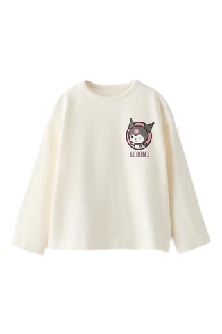 T-shirt Kuromi Hello Kitty Sanrio - Ecru