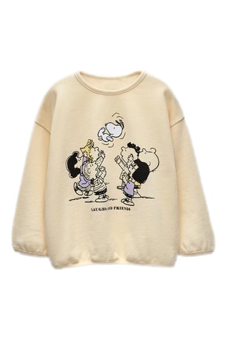T-shirt Snoopy et les Peanuts - Beige