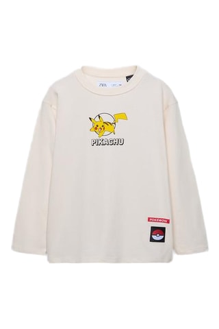 T-shirt Pikachu Pokémon - Ecru