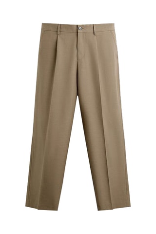 Pantalon en laine - Taupe