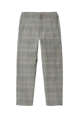 Pantalon taille haute - Gris