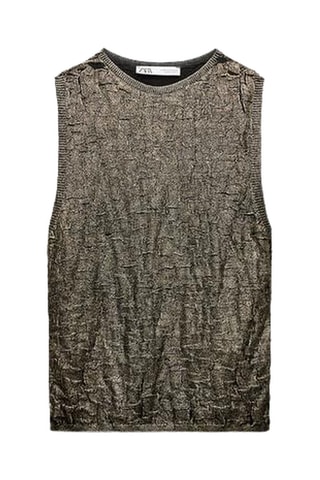 Pull sans manches - Doré