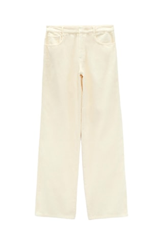 Pantalon wide legs - Ecru