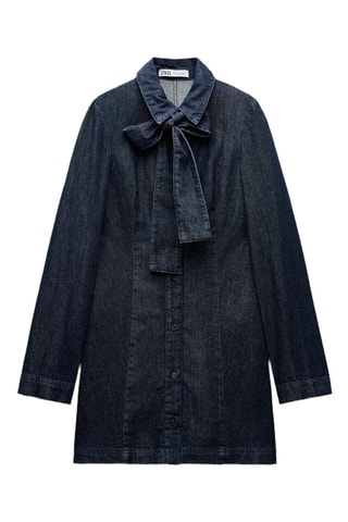 Robe chemise en jean - Bleu