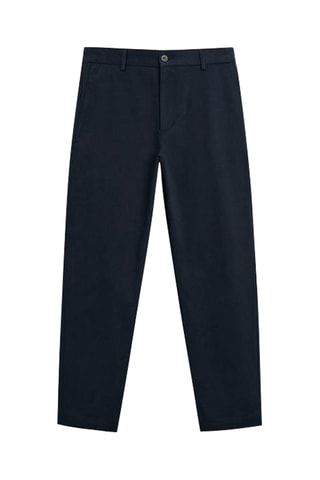 Chino en coton biologique - Bleu marine