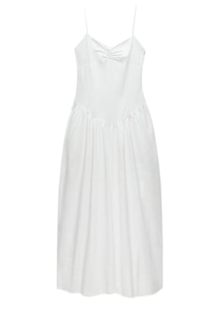 Robe midi - Blanc