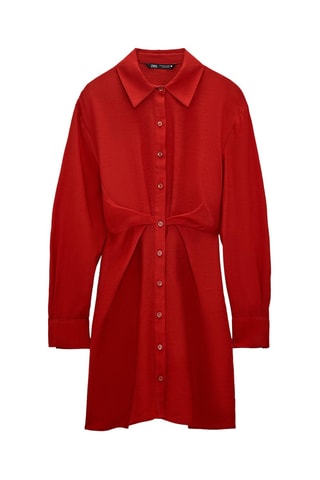 Robe chemise - Rouge