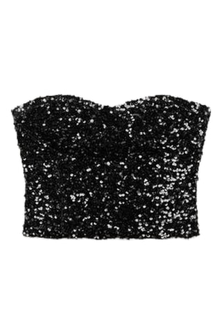 Top bustier - Noir
