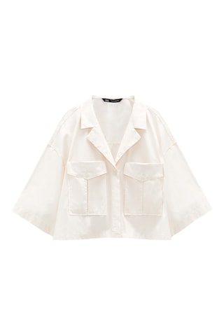 Chemisier oversize - Blanc