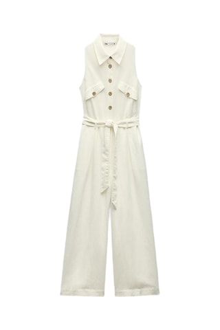 Combinaison en lin - Blanc