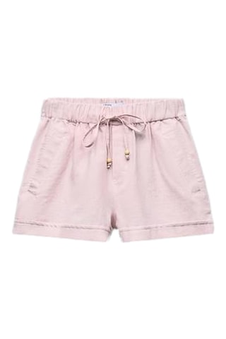 Short en lin - Rose