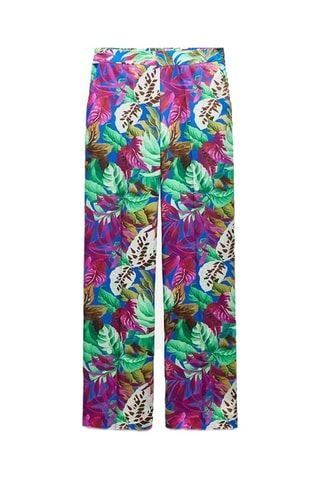 Pantalon - Bleu clair et fuchsia