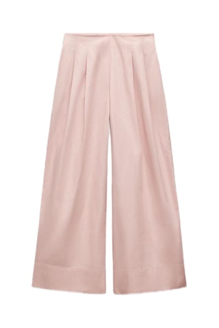 Pantalon large - Rose