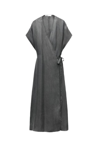 Robe portefeuille - Gris