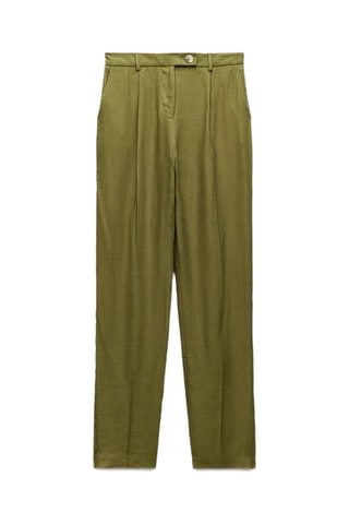 Pantalon en lin - Kaki