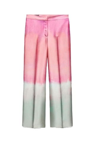 Pantalon dip and dye - Rose et blanc