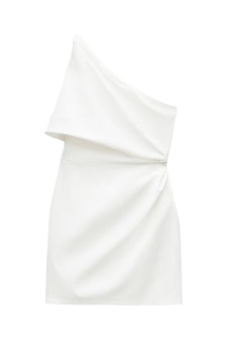 Robe asymétrique - Blanc