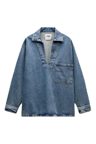 Blouse en jean - Bleu
