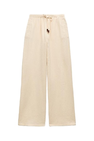 Pantalon wide legs - Beige