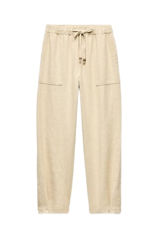 Pantalon en ramie - Beige