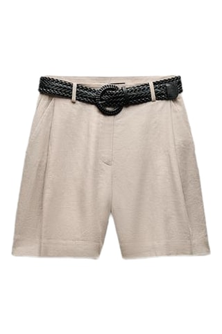 Short en lin - Ecru