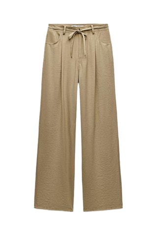 Pantalon wide legs - Beige