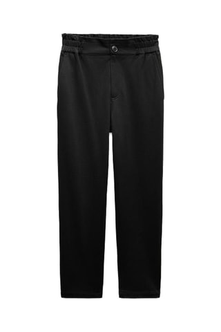 Pantalon paperbag - Noir