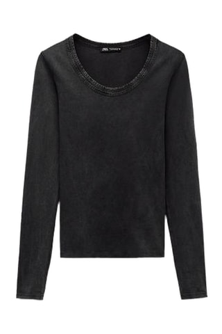 T-shirt - Noir chiné