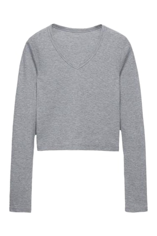Top - Gris chiné