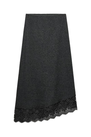 Jupe midi - Noir