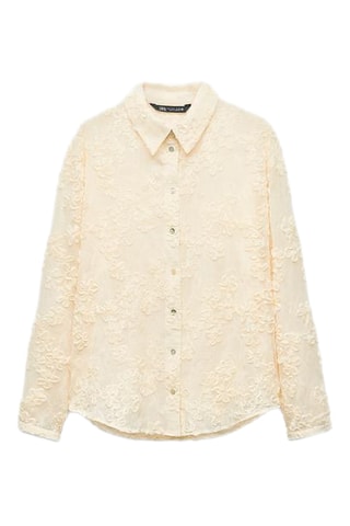 Chemisier en dentelle - Beige