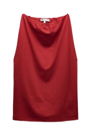 Top en laine - Rouge