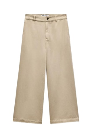 Pantalon taille haute - Beige