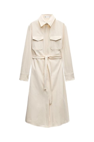 Robe chemise - Beige