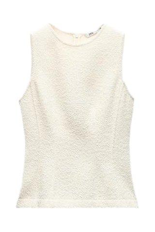 Top en laine - Blanc