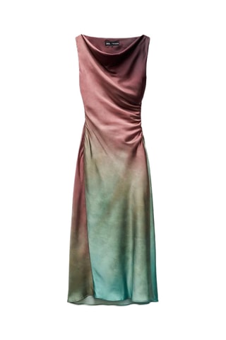 Robe midi tie and dye - Rose