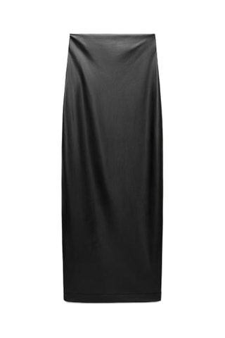 Jupe midi taille haute - Noir