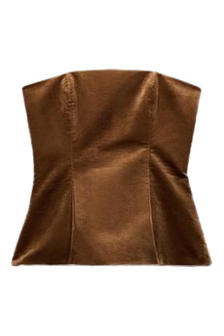 Top bustier - Doré